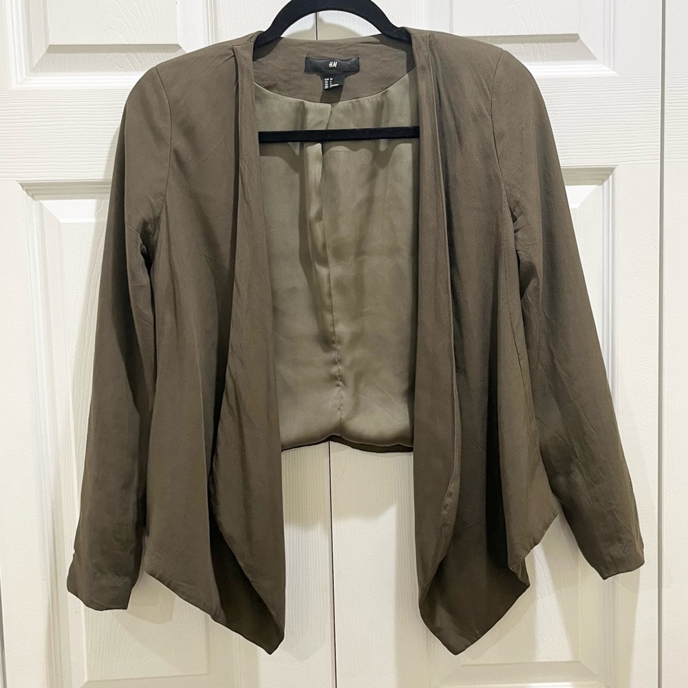 H&M Olive Green Blazer 4